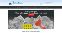 Desktop Screenshot of cristalformas.com.br