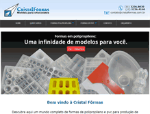 Tablet Screenshot of cristalformas.com.br